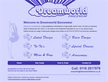 Tablet Screenshot of dreamworlddance.co.uk